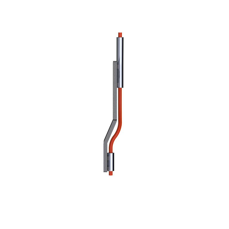 Rear Seed Boot Liquid Line Holder