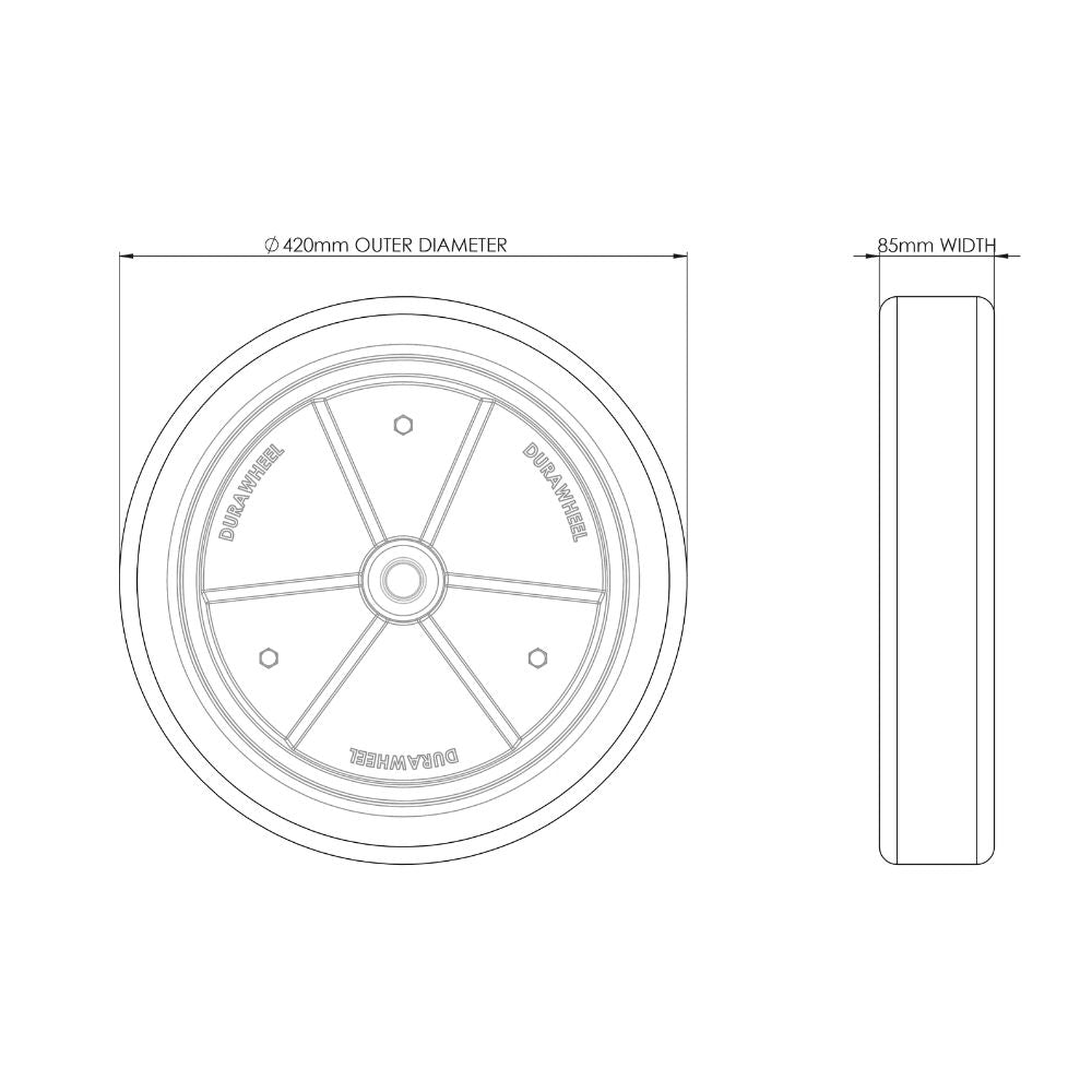 Conserva Press Wheel Flat Profile